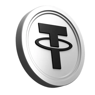 Illustration du jeton Tether USDT dans la section informative de la plateforme